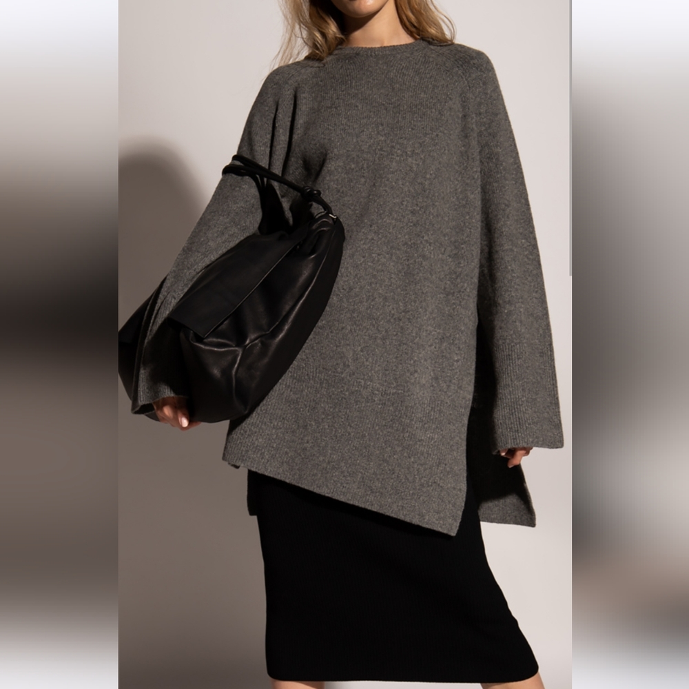 Toteme oversized sweater with side slits